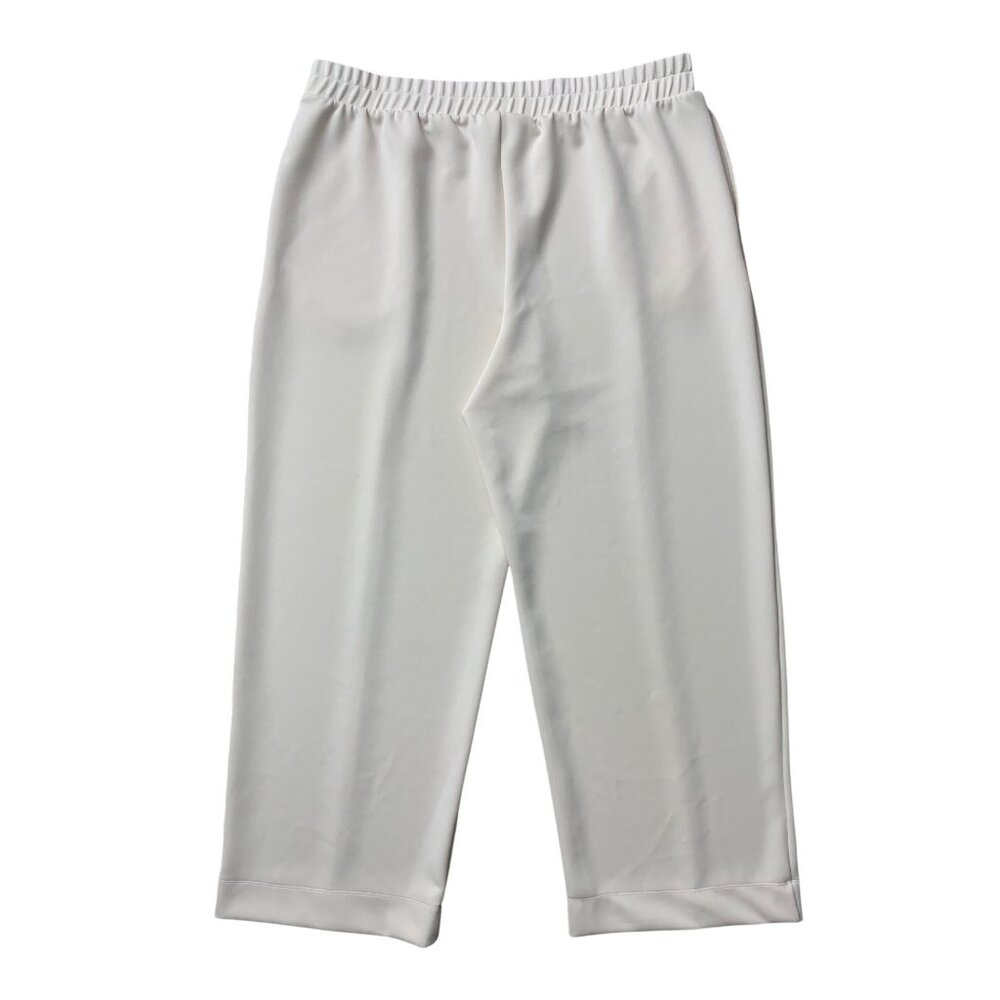 A New Day Womens Cream Pull-On Track Pants Elastic Waist Straight Leg Size XXL - Picture 5 of 8